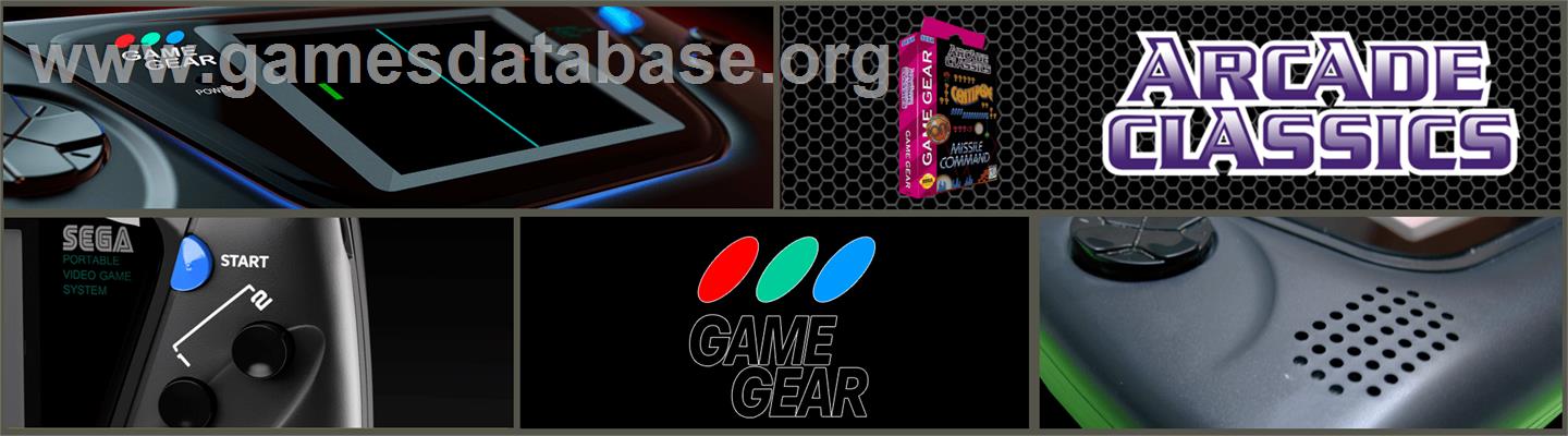 Arcade Classics - Sega Game Gear - Artwork - Marquee