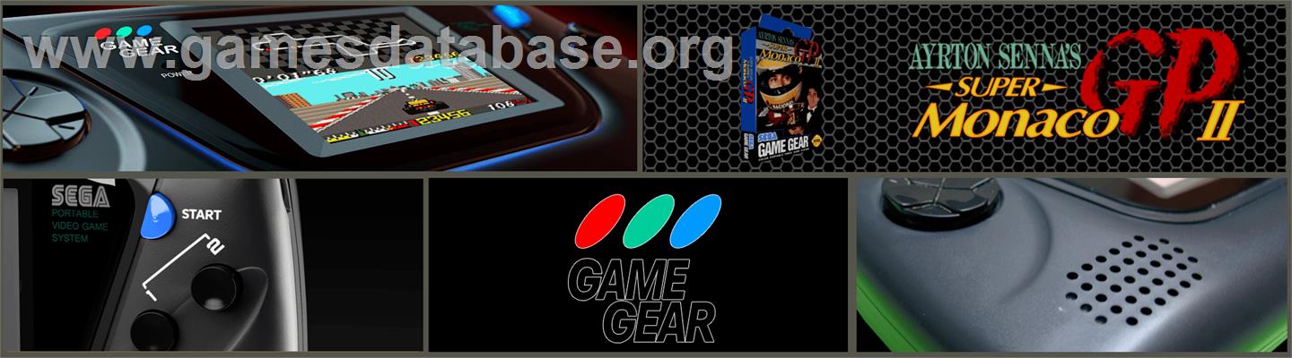 Ayrton Senna's Super Monaco Gp 2 - Sega Game Gear - Artwork - Marquee