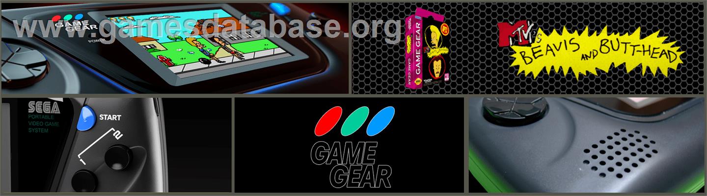 Beavis and Butt-head - Sega Game Gear - Artwork - Marquee