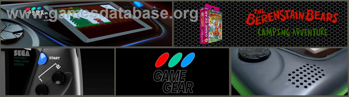 Berenstain Bears' Camping Adventure - Sega Game Gear - Artwork - Marquee