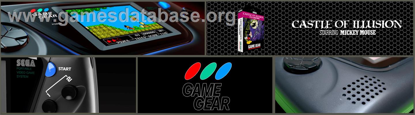 Castle of Illusion starring Mickey Mouse - Sega Game Gear - Artwork - Marquee