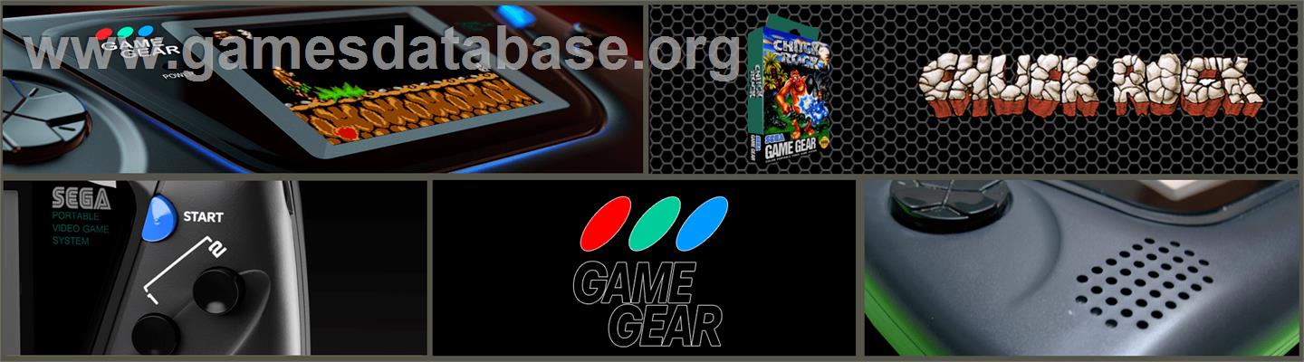 Chuck Rock - Sega Game Gear - Artwork - Marquee