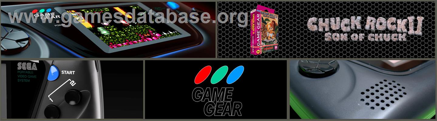 Chuck Rock 2: Son of Chuck - Sega Game Gear - Artwork - Marquee