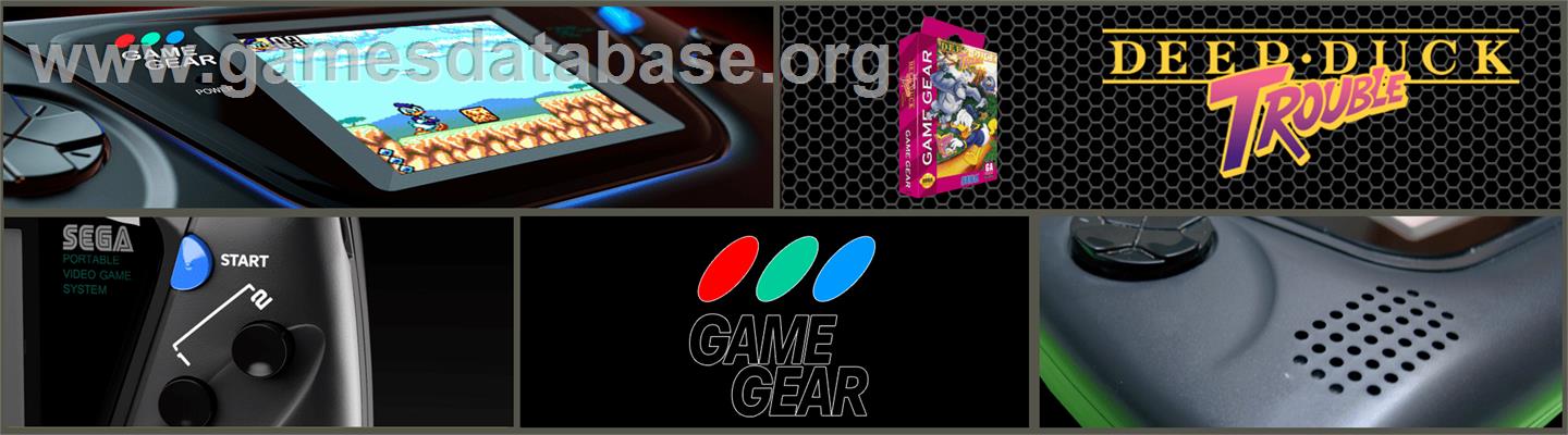 Deep Duck Trouble starring Donald Duck - Sega Game Gear - Artwork - Marquee