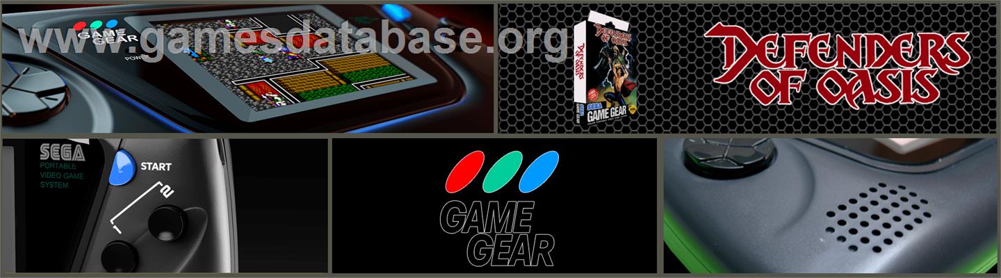 Defenders of Oasis - Sega Game Gear - Artwork - Marquee