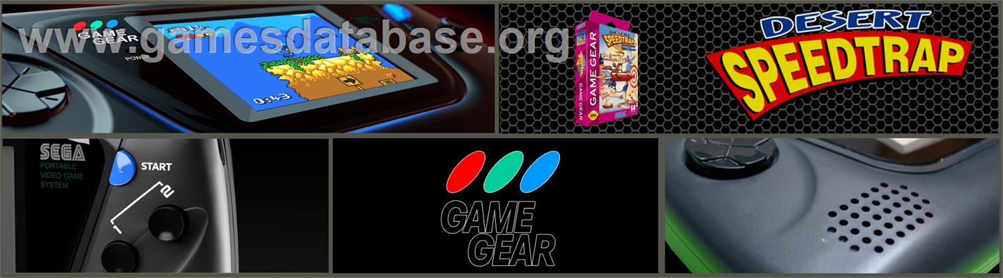 Desert Speedtrap starring Road Runner and Wile E. Coyote - Sega Game Gear - Artwork - Marquee