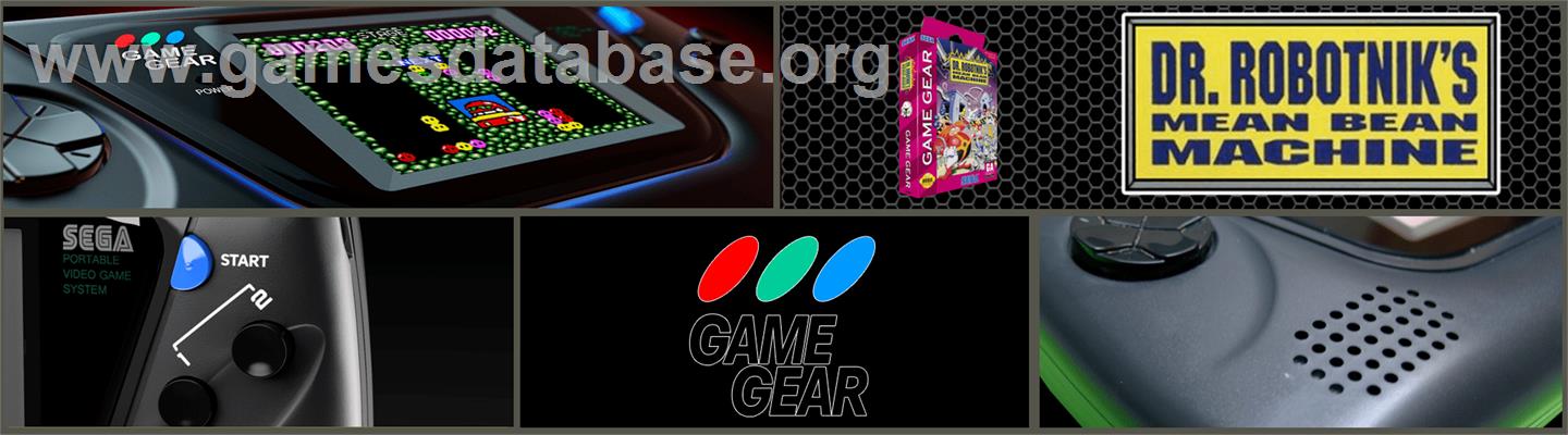 Dr. Robotnik's Mean Bean Machine - Sega Game Gear - Artwork - Marquee