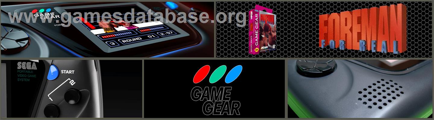 Foreman for Real - Sega Game Gear - Artwork - Marquee