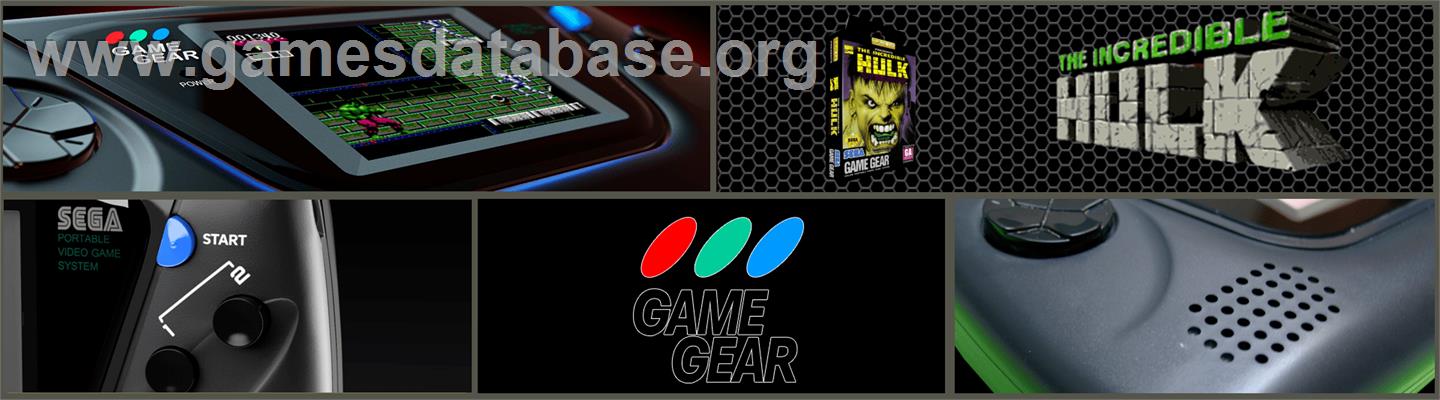 Incredible Hulk - Sega Game Gear - Artwork - Marquee
