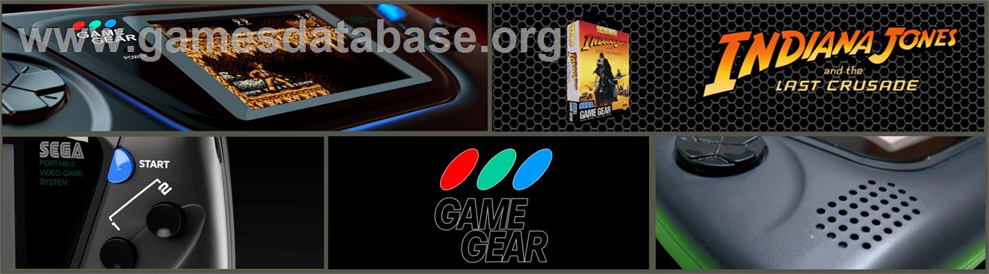Indiana Jones and the Last Crusade: The Action Game - Sega Game Gear - Artwork - Marquee