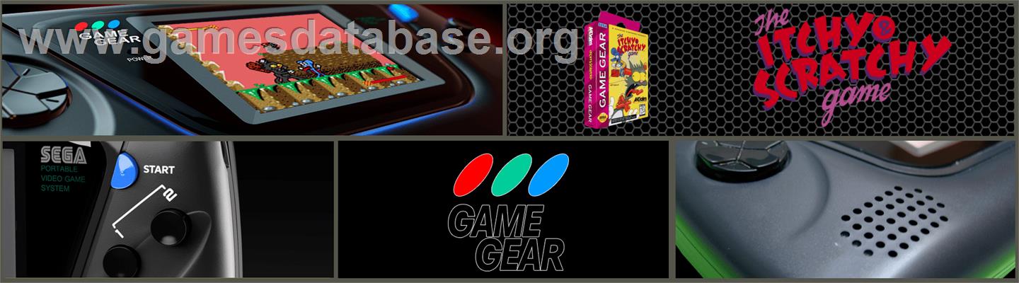 Itchy & Scratchy Game - Sega Game Gear - Artwork - Marquee