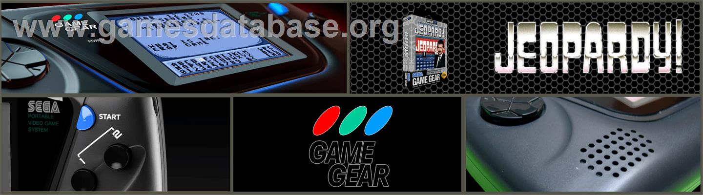 Jeopardy! - Sega Game Gear - Artwork - Marquee