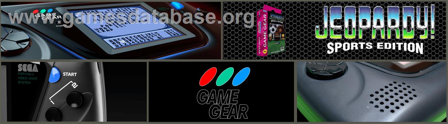 Jeopardy! Sports Edition - Sega Game Gear - Artwork - Marquee