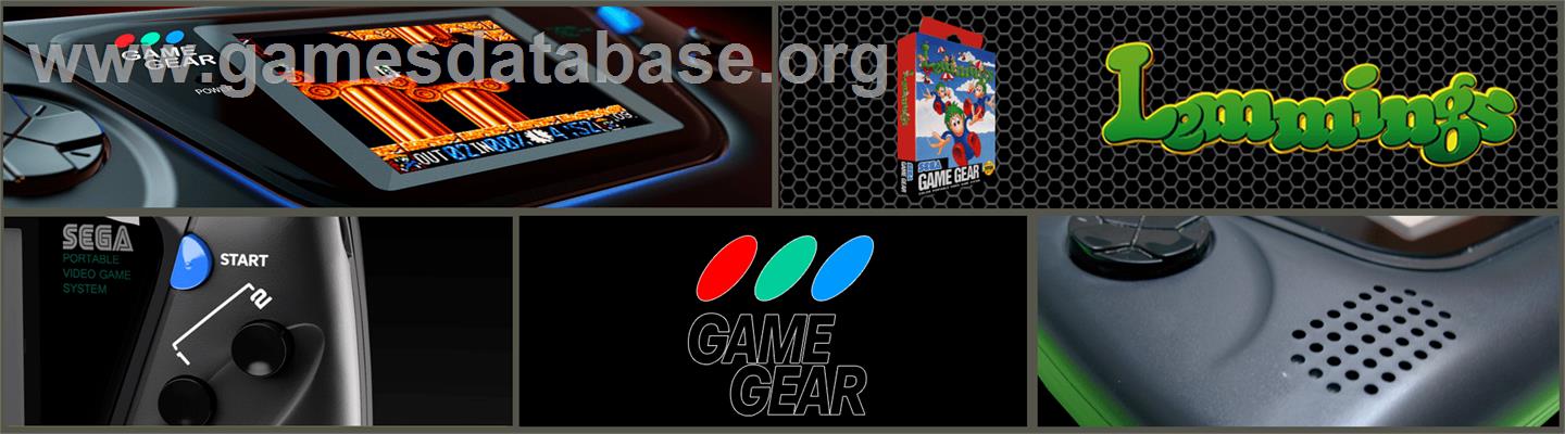 Lemmings - Sega Game Gear - Artwork - Marquee