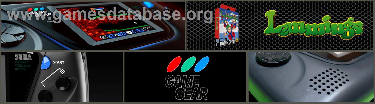 Lemmings 2 - The Tribes - Sega Game Gear - Artwork - Marquee