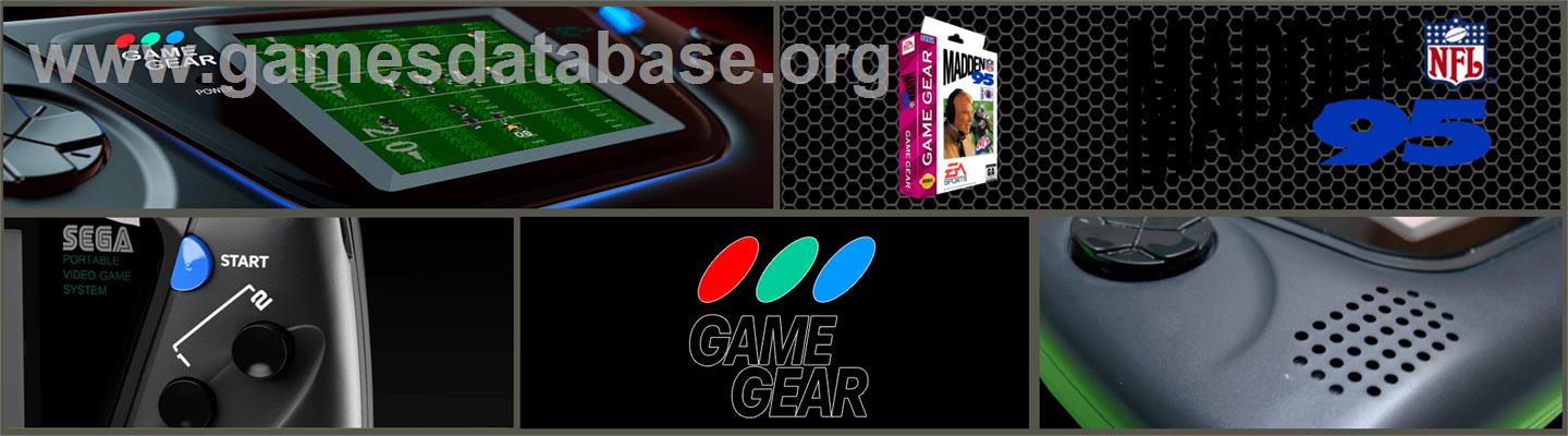 Madden NFL '95 - Sega Game Gear - Artwork - Marquee