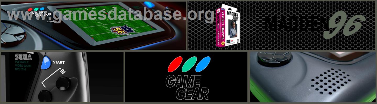 Madden NFL '96 - Sega Game Gear - Artwork - Marquee