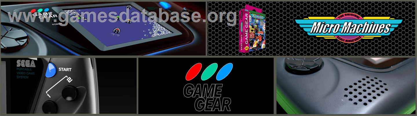 Micro Machines - Sega Game Gear - Artwork - Marquee