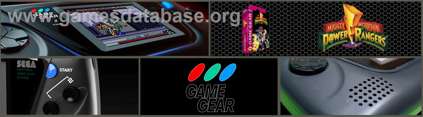 Mighty Morphin Power Rangers - Sega Game Gear - Artwork - Marquee