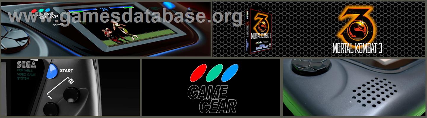 Mortal Kombat 3 - Sega Game Gear - Artwork - Marquee