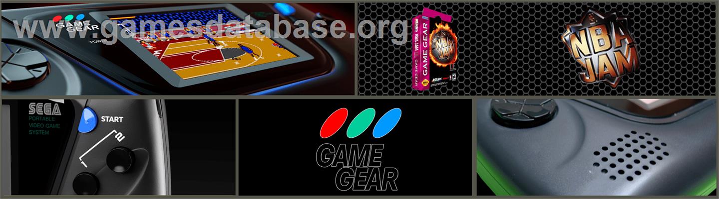 NBA Jam TE - Sega Game Gear - Artwork - Marquee