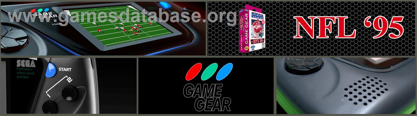 NFL '95 - Sega Game Gear - Artwork - Marquee