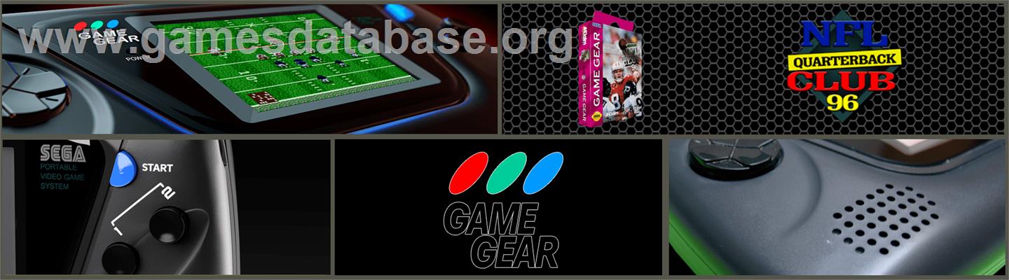 NFL Quarterback Club '96 - Sega Game Gear - Artwork - Marquee