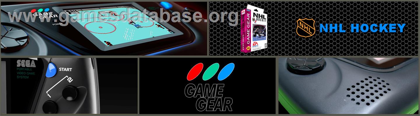NHL Hockey - Sega Game Gear - Artwork - Marquee