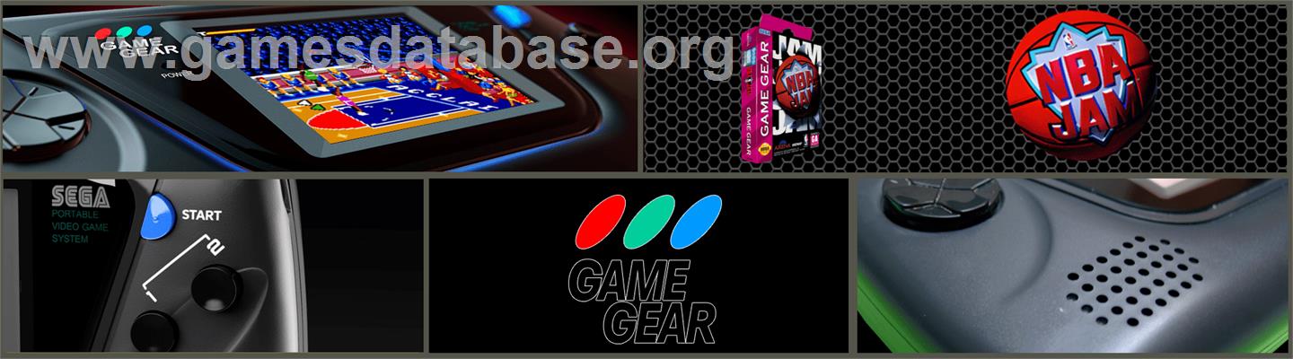 Nba Jam - Sega Game Gear - Artwork - Marquee
