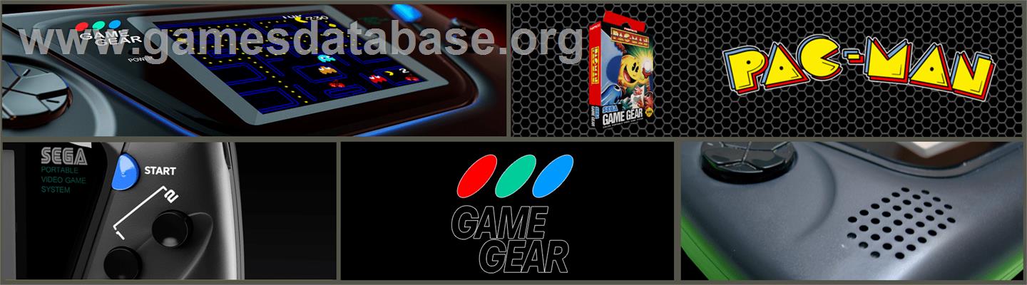 Pac-man - Sega Game Gear - Artwork - Marquee