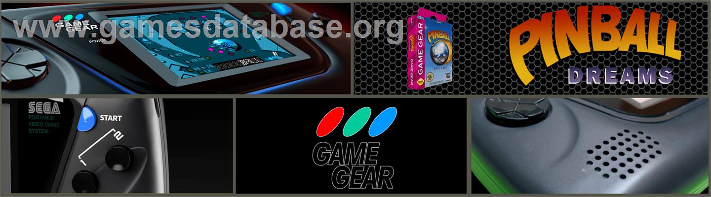 Pinball Dreams - Sega Game Gear - Artwork - Marquee