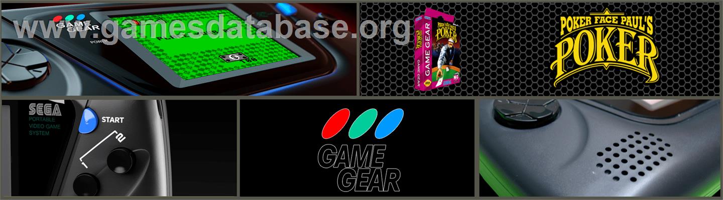 Poker Face Paul's Poker - Sega Game Gear - Artwork - Marquee