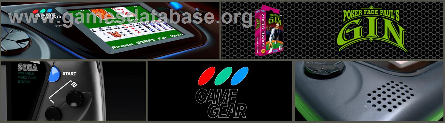 Poker Faced Paul's Gin - Sega Game Gear - Artwork - Marquee
