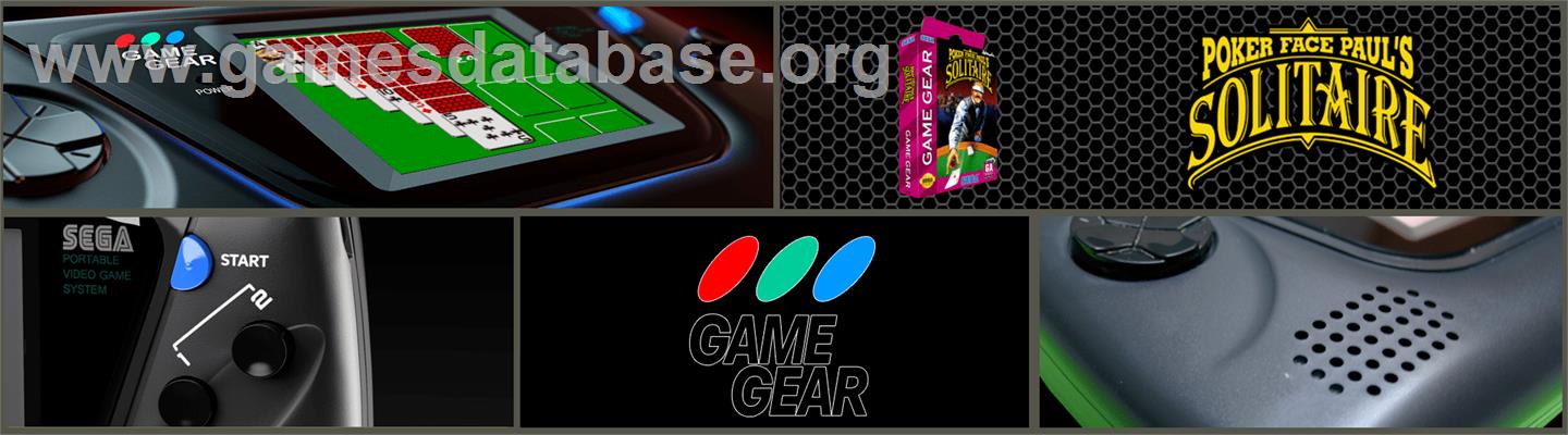Poker Faced Paul's Solitaire - Sega Game Gear - Artwork - Marquee