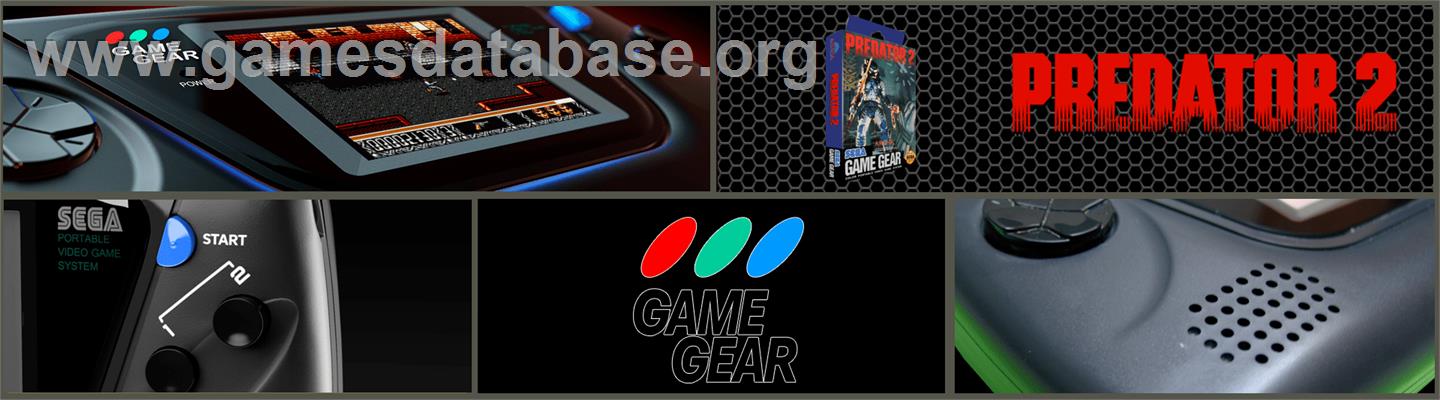 Predator 2 - Sega Game Gear - Artwork - Marquee