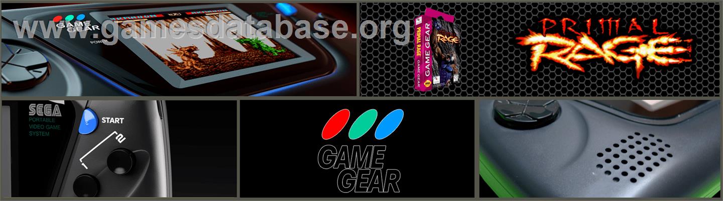 Primal Rage - Sega Game Gear - Artwork - Marquee