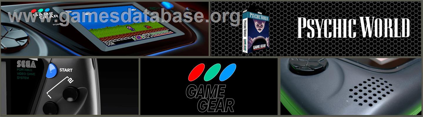 Psychic World - Sega Game Gear - Artwork - Marquee