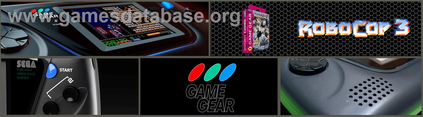 Robocop 3 - Sega Game Gear - Artwork - Marquee