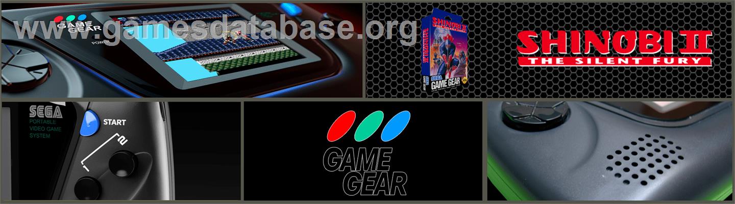 Shinobi II: The Silent Fury - Sega Game Gear - Artwork - Marquee