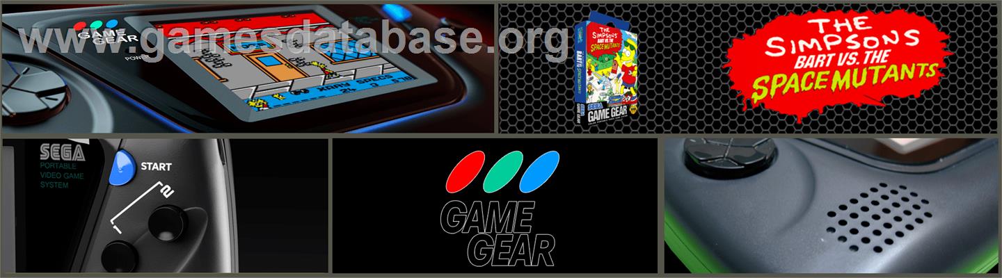 Simpsons: Bart vs. the Space Mutants - Sega Game Gear - Artwork - Marquee
