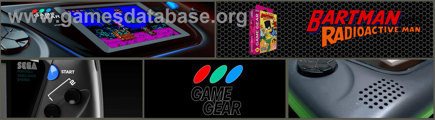 Simpsons - Bartman Meets Radioactive Man, The - Sega Game Gear - Artwork - Marquee