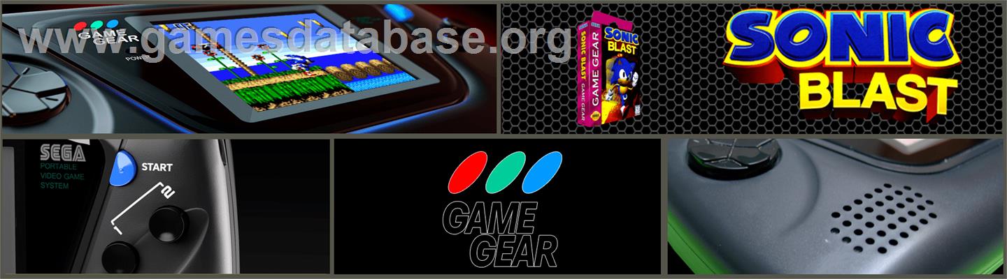 Sonic Blast - Sega Game Gear - Artwork - Marquee