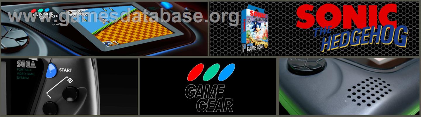 Sonic The Hedgehog - Sega Game Gear - Artwork - Marquee