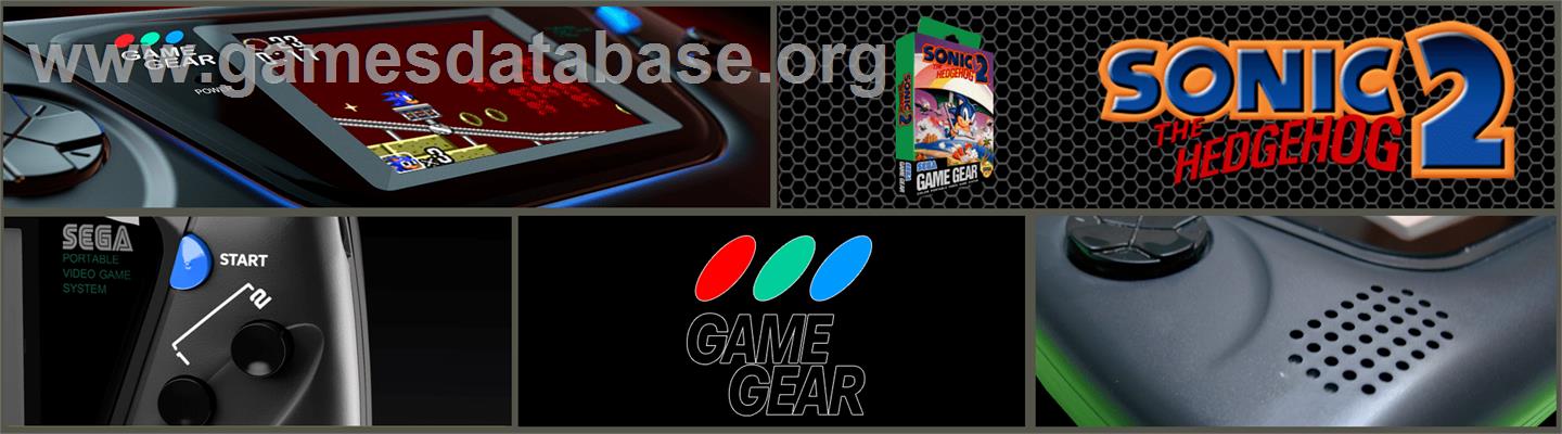 Sonic The Hedgehog 2 - Sega Game Gear - Artwork - Marquee