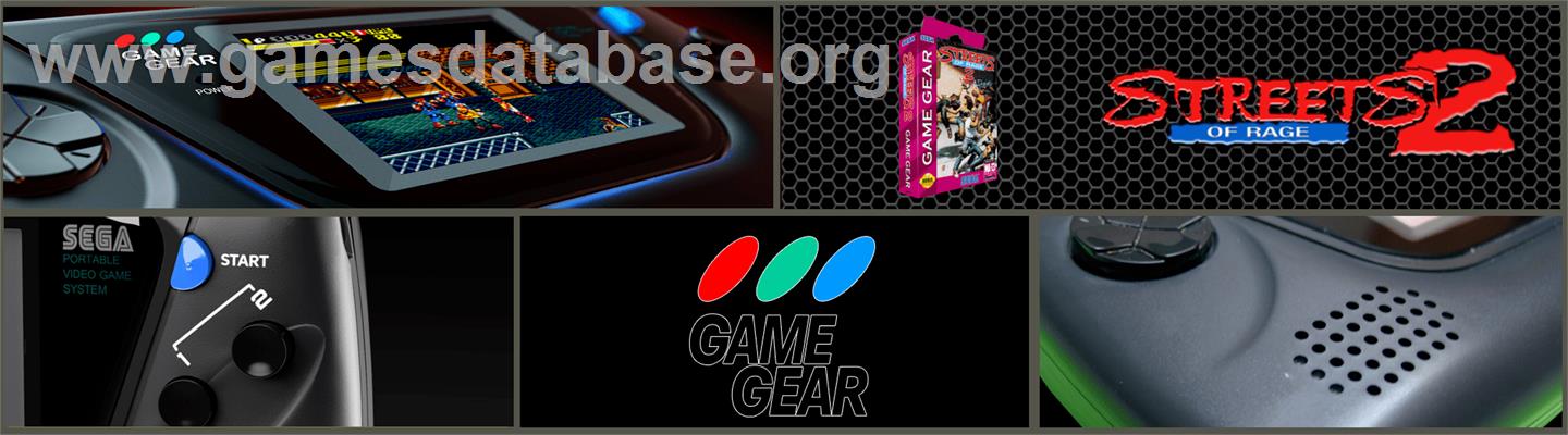 Streets Of Rage 2 - Sega Game Gear - Artwork - Marquee