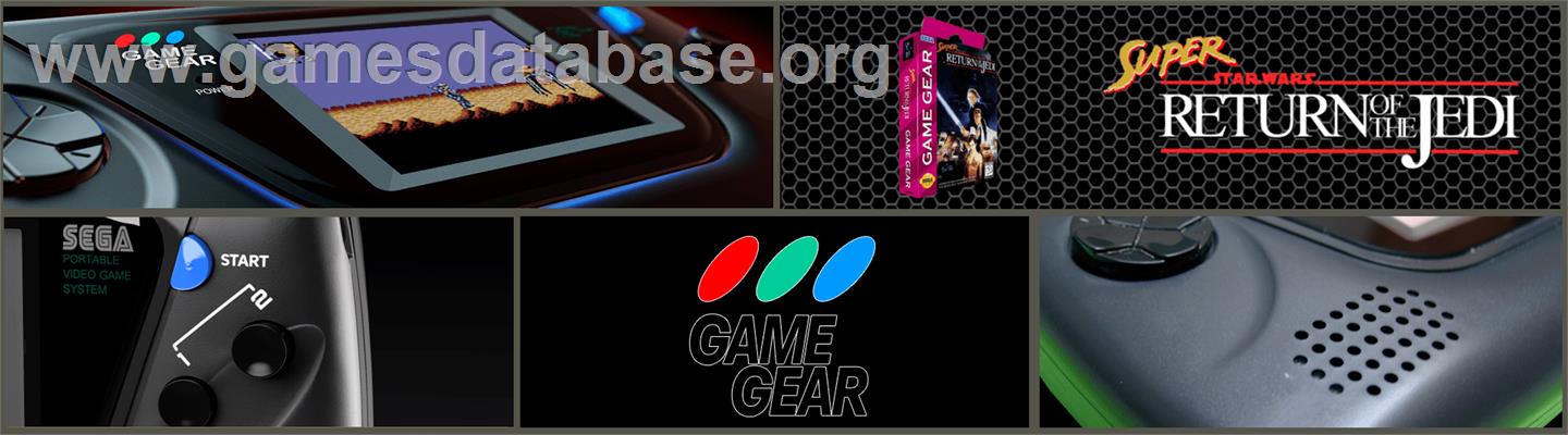 Super Star Wars: Return of the Jedi - Sega Game Gear - Artwork - Marquee