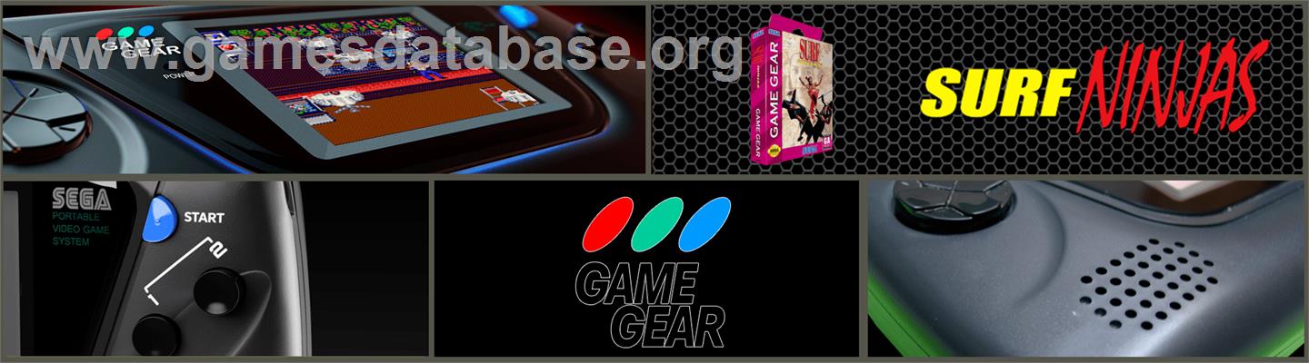 Surf Ninjas - Sega Game Gear - Artwork - Marquee