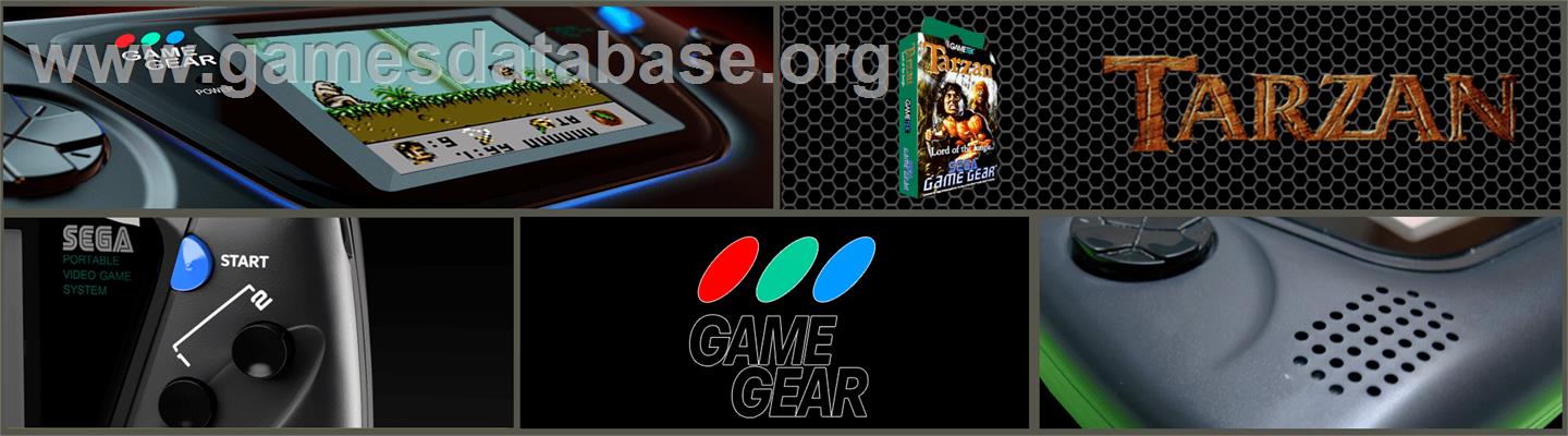Tarzan - Lord Of The Jungle - Sega Game Gear - Artwork - Marquee