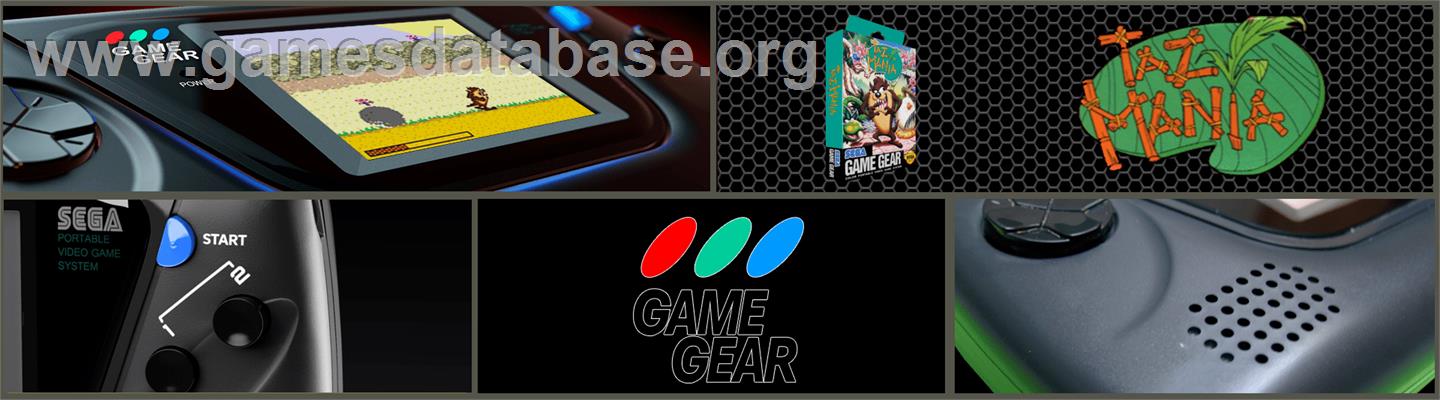 Taz-mania - Sega Game Gear - Artwork - Marquee