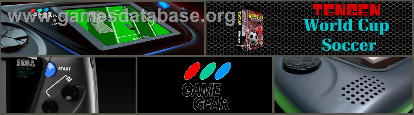 Tengen World Cup Soccer - Sega Game Gear - Artwork - Marquee